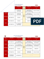 Updated Extra Class Schedule