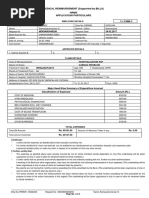 Medical Reimbursement (Supported by Bills) Hrms Application Particulars