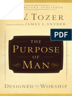 Le but de l'Homme Conçu Pour Adorer - (a.W. Tozer)