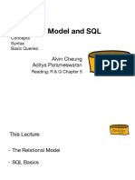 Relational Model and SQL: Alvin Cheung Aditya Parameswaran