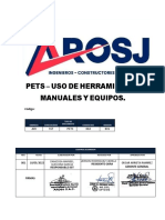 ARJ-SST - 005 - PETS USO de Herramientas y Equipos