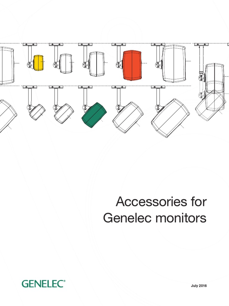 Genelec Catálogo de Soportes | PDF | Computer Monitor | Loudspeaker