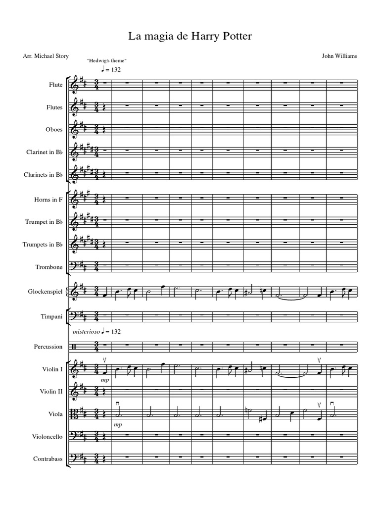 La Magia de Harry Potter - Full Score | PDF | Classical Music