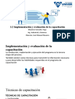 3.2 Implementación y Evaluación de La Capacitación