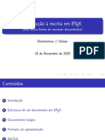 Introdução à escrita em LATEX