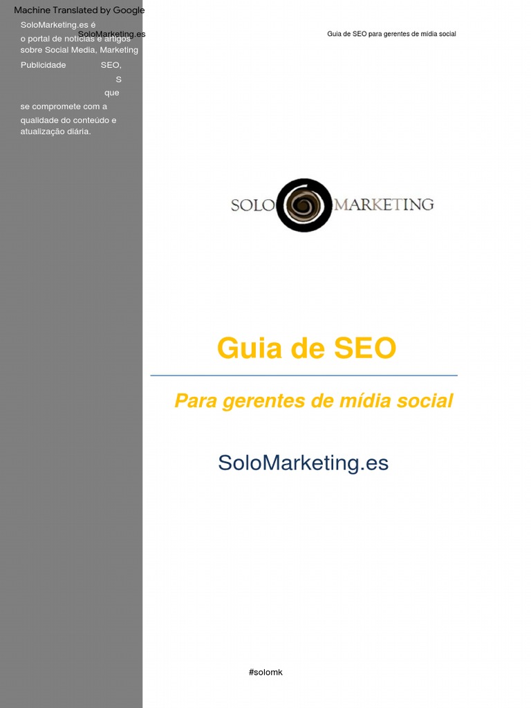 Guia SEO para Mídia Social | PDF | SEO | Marketing