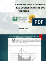 Calculo Del Area de Un Poligono en Funcion de Las Coordenadas de Los Vertices