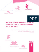 Metodología de Educación Popular Feminista para el Empoderamiento de las Mujeres