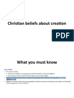 Christian Beliefs About Creation