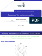 Dynamics of The Synchronous Machine: ELEC0047 - Power System Dynamics, Control and Stability