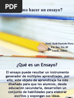 Ensayo 