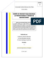 Grupo 17 - Diseño de Proceso para mejorar la Productividad y Teoría de Restricciones (Gerencia de Operaciones y Tecnología I)