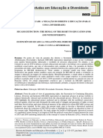 SECADI: A NEGAÇÃO DO DIREITO À EDUCAÇÃO PARA A DIVERSIDADE