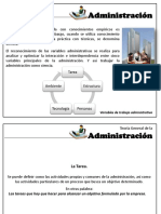 Variables de La Administracion