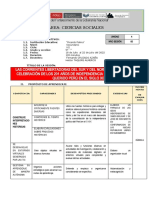 Sesion de Aprendizaje Numero 18 de Ciencias Sociales de 5to Grado