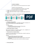 PASO 1 como empezar  y constitución de una empresa como persona jurídica