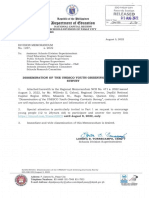 Division Memorandum No. 1257, s.2022 - Dissemination of The UNESCO Youth Greening Curricula Survey
