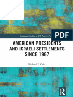  American Presidents and Israeli Settlements Since 1967