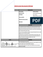 Ficha de Muestreo de Suelos