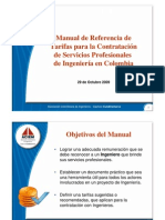Presentacion Oficial Manual Tarifas 2009