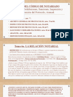 Tema 6 CÓDIGONOTARIADOarts77al112 6aRelaciónNotarial 6bResponsabilidadProfNotarial