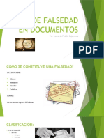 Tipos de Falsedad en Documentos