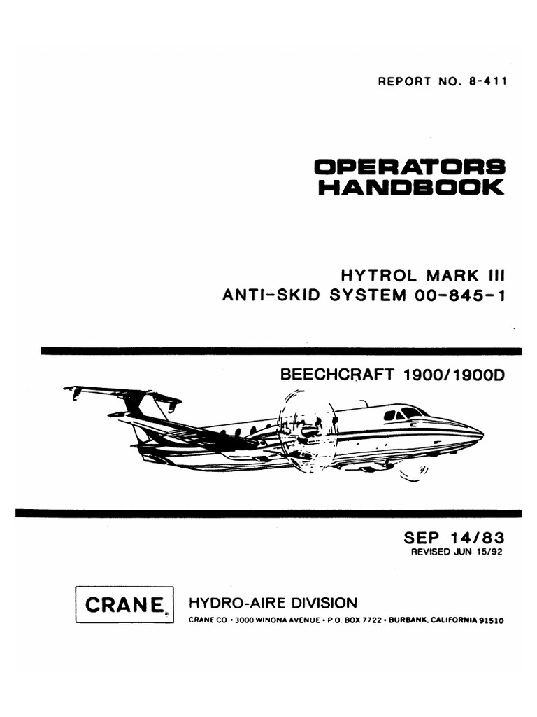 Crane HydroAire Division Operators Handbook, Hytrol Mark III AntiSkid System 0008451 PDF