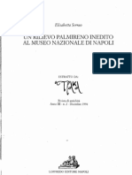 Serrao, E., Un rilievo palmireno inedito al Museo Nazionale di Napoli