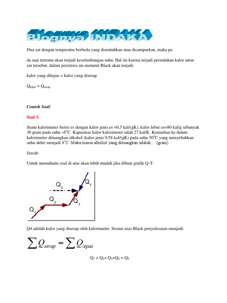 18++ Contoh Soal Asas Black Kumpulan Contoh Soal