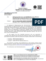 OUA Memo 06220032 List of Qualified DepEd Personnel For Project 2417 Certification Program 2022.06.07