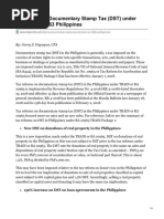 Taxacctgcenter - ph-3 Reforms On Documentary Stamp Tax DST Under TRAIN RA 10963 Philippines