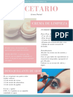 Recetario Unidad 1 Línea Facial