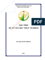 Giáo trình Xử lý số liệu thực nghiệm - TS. Mai Xuân Trung (download tai tailieudep.com)