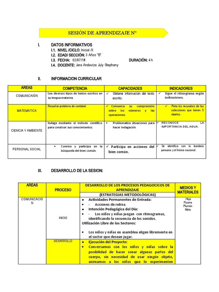Actividades de Aprendizaje para Niños de 3 Años | PDF | Aprendizaje | Agua