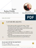 Sosialisasi Monev Badan Publik Provinsi DKI Jakarta Tahun 2022 - KIP DKI Jakarta