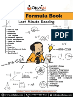 CSAT Formula Book: Last Minute Reading