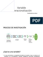 Operacionalziación de Varibles