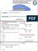 S5 - Fracción Algebraica, Fracciones Parciales. Integración de Funciones Racionales.