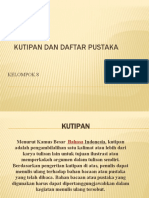 Kutipan Dan Daftar Pustaka