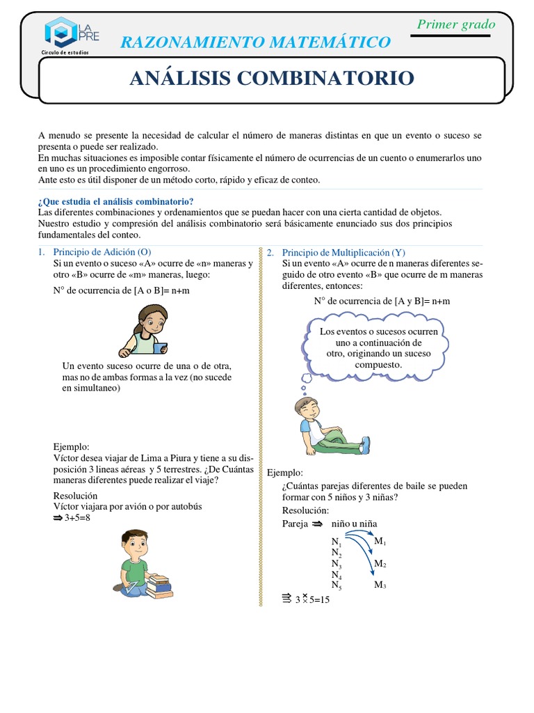 RM Analisis Combinatorio | PDF | Combinatoria | Comida y bebida