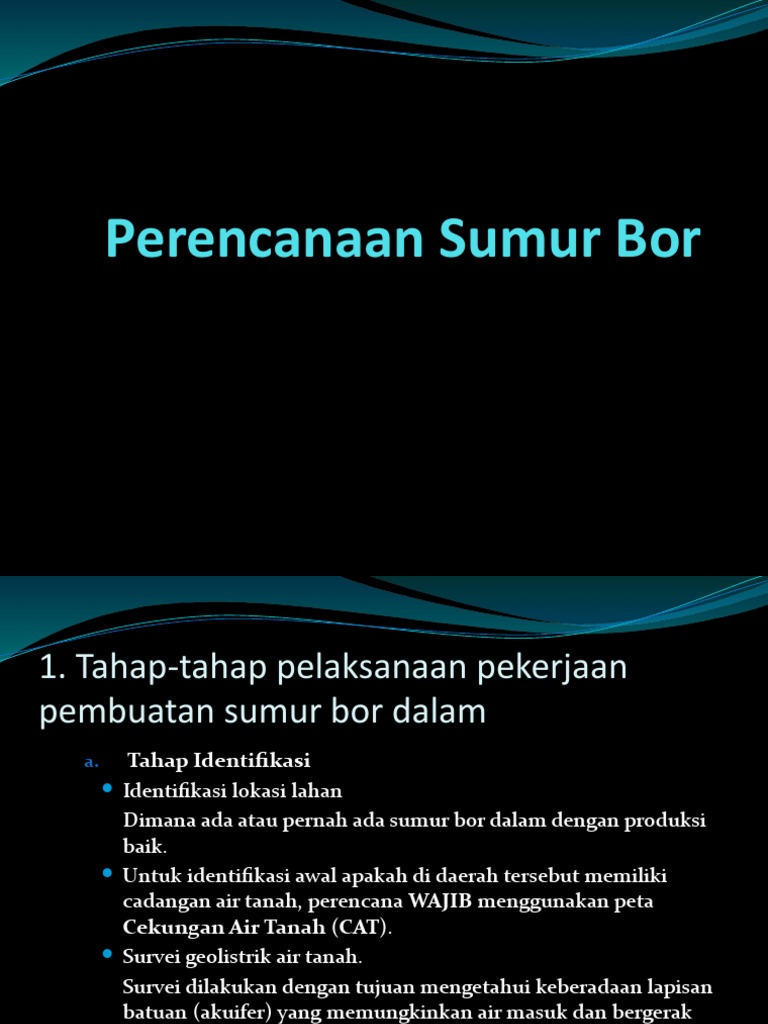 Panduan Perencanaan Sumur Bor | PDF | Griya & Taman | Sains & Matematika