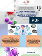 Campaña de Difusión Y Protocolos de Bioseguridad Que Se Deben de Tener en Cuenta para Evitar La Propagación Y Contagio de La Covid - 19