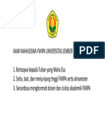 Ikrar Mahasiswa FMIPA