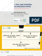 05 - Definisi, Tips, Dan Tahapan Research Paper (Andri NR Mardiah)