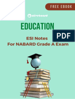 Education: ESI Notes For NABARD Grade A Exam