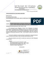 Oficio Circular #015-2022-DPSEC-UNA-PUNO