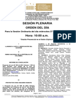 Plenaria-Orden Del Dia-Proyectos (2022-07-27) - 0