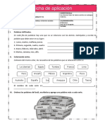 Identificamos series verbales y el término excluido