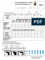 Ficha de Datos Antropométricos 2022