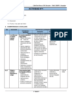 1° Grado - Actividad Del Dia 04 de Abril